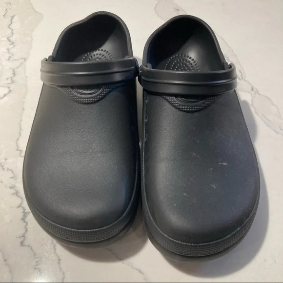 FROGGZ Sz 11 W Shoes for Crews Croc Style Comfort Slip On Clogs Unisex - Picture 2 of 11